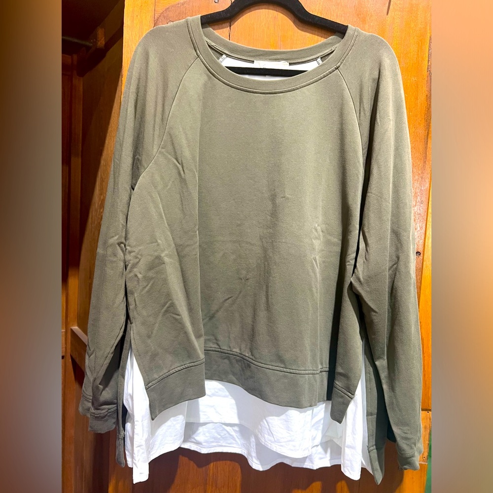 Two by Vince Camuto Layered Sweatshirt